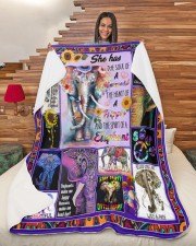 Have A Choice Elephant - Gift For Hippie Girl Large Sherpa Fleece Blanket - 60" x 80" aos-sherpa-fleece-blanket-60x80-lifestyle-front-11