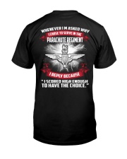 Parachute Regiment Classic T-Shirt back