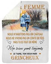 À MA FEMME Sherpa Fleece Blanket tile