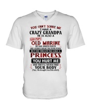 You Can't Scare Me - Lovely Gift For Granddaughter V-Neck T-Shirt tile