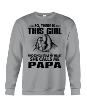 She Calls Me Papa - Best Gift For Papa Crewneck Sweatshirt tile