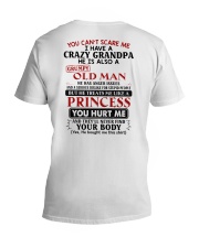 He Has Anger Issues - Lovely Gift For Granddaughter V-Neck T-Shirt tile