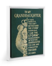 I Am The Storm - Lovely Gift For Granddaughter Floating Framed Canvas Prints White tile