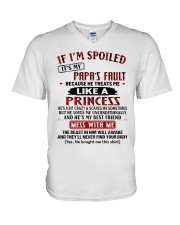 LIKE A PRINCESS - GREAT GIFT FOR GRANDDAUGHTER V-Neck T-Shirt tile