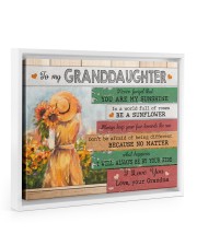 You Are My Sunshine - Lovely Gift For Granddaughter Floating Framed Canvas Prints White tile