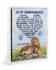 Love You With All My Heart - Best Gift For Granddaughter Floating Framed Canvas Prints White tile