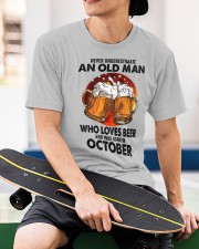 Never Underestimate An Old Man Who Loves Beer Classic T-Shirt apparel-classic-tshirt-lifestyle-front-65