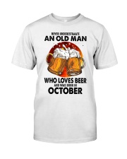 Never Underestimate An Old Man Who Loves Beer Classic T-Shirt tile
