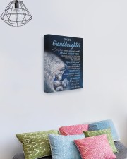 I Think About You - Best Gift For Granddaughter 11x14 Gallery Wrapped Canvas Prints aos-canvas-pgw-11x14-lifestyle-front-02