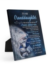 I Think About You - Best Gift For Granddaughter Easel-Back Gallery Wrapped Canvas tile