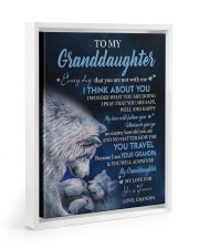 I Think About You - Best Gift For Granddaughter Floating Framed Canvas Prints White tile