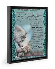 YOU CAN'T WITHSTAND THE STORM Floating Framed Canvas Prints Black tile