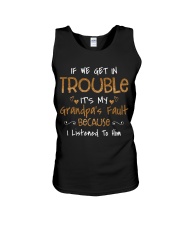 If We Get In Trouble - Best Gift For Grandchild Unisex Tank tile