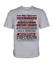 Like A Princess - Amazing Gift For Granddaughter V-Neck T-Shirt tile