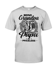 Being A Grandpa Is An Honor Being Papa Is Priceless Premium Fit Mens Tee tile