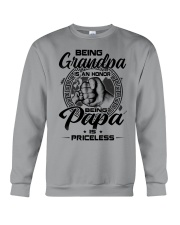 Being A Grandpa Is An Honor Being Papa Is Priceless Crewneck Sweatshirt tile