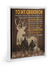 Never Forget Your Way Back Home - Amazing Gift For Grandson Floating Framed Canvas Prints White tile