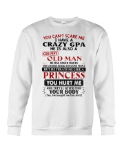 He Has Anger Issues - Lovely Gift For Granddaughter Crewneck Sweatshirt tile