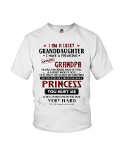 I AM A LUCKY GRANDDAUGHTER Youth T-Shirt front