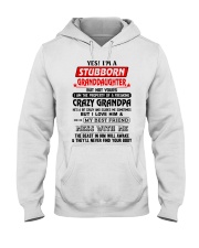 Yes I'm A Stubborn Granddaughter Hooded Sweatshirt tile