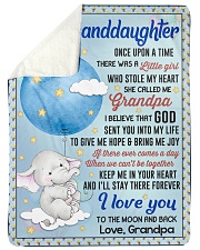 I LOVE YOU TO THE MOON AND BACK Large Sherpa Fleece Blanket - 60" x 80" thumbnail