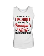 IT'S MY GRANDPA'S FAULT - AMAZING GIFT FOR GRANDCHILD Unisex Tank tile