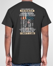 I Am A Grumpy Old Veteran - Perfect Gift For Grandpa Classic T-Shirt garment-tshirt-unisex-back-04