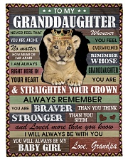 Straighten Your Crown - Lovely Gift For Granddaughter Small Fleece Blanket - 30" x 40" front