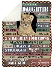 Straighten Your Crown - Lovely Gift For Granddaughter Sherpa Fleece Blanket tile