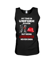 My Time In Uniform Is Over - Perfect Gift For Firefighter Unisex Tank tile
