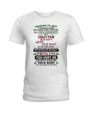 I'm A Spoiled Granddaughter Of A Crazy Paw Ladies T-Shirt tile