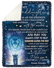 Take Risks Carefully - Lovely Gift For Granddaughter Sherpa Fleece Blanket tile