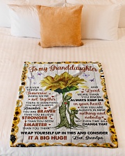 CONSIDER IT A BIG HUG - GIFT FOR GRANDDAUGHTER Small Fleece Blanket - 30" x 40" aos-coral-fleece-blanket-30x40-lifestyle-front-04