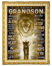I Will Always Love You - Best Gift For Grandson Small Fleece Blanket - 30" x 40" front