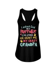 I Asked God For A Partner In Crime - Best Gift For Grandchildren Ladies Flowy Tank tile