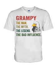 The Bad Influence - Best Gift For Grampy V-Neck T-Shirt tile