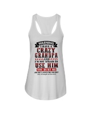 Warning I Have A Crazy Grandpa - Best Gift For Granddaughter Ladies Flowy Tank tile