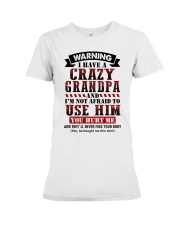 Warning I Have A Crazy Grandpa - Best Gift For Granddaughter Premium Fit Ladies Tee tile