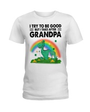 I Take After Grandpa - Best Gift For Grandchild Ladies T-Shirt tile