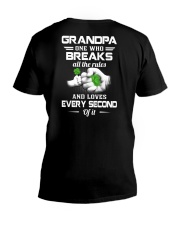 Grandpa One Who Breaks All The Rules - Perfect Gift For Grandpa V-Neck T-Shirt tile