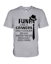 Funpa Like A Grandpa - Perfect Gift For Grandpa V-Neck T-Shirt tile