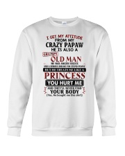 I Get My Attitude From My Crazy Papaw - Best Gift For Granddaughter Crewneck Sweatshirt tile