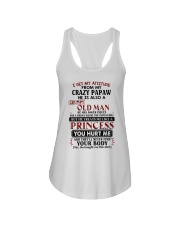 I Get My Attitude From My Crazy Papaw - Best Gift For Granddaughter Ladies Flowy Tank tile