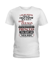 I Get My Attitude From My Crazy Papaw - Best Gift For Granddaughter Ladies T-Shirt tile