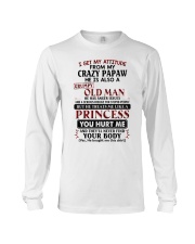 I Get My Attitude From My Crazy Papaw - Best Gift For Granddaughter Long Sleeve Tee tile