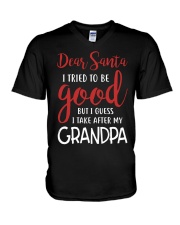 I Take After My Grandpa V-Neck T-Shirt tile