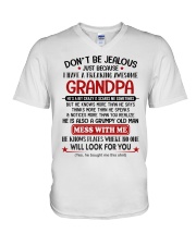 Don't Be Jealous - Best Gift For Grandchild V-Neck T-Shirt tile