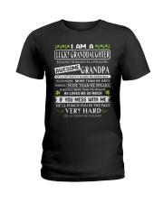 I Am A Lucky Granddaughter - Lovely Gift For Granddaughter Ladies T-Shirt tile