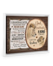 Just Do Your Best - Lovely Gift For Granddaughter Floating Framed Canvas Prints White tile