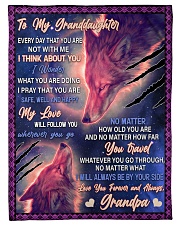 I Think About You - Lovely Gift For Granddaughter Small Fleece Blanket - 30" x 40" front